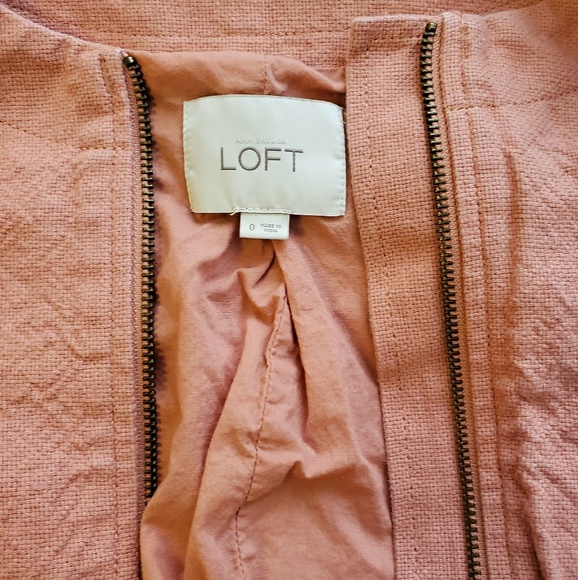 Ann Taylor Loft Coral Blazer Jacket - Picture 3 of 3